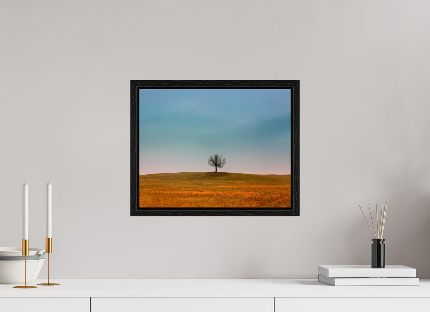 15.4 x 12″, Floater Frame Tree Outside of Baldwin