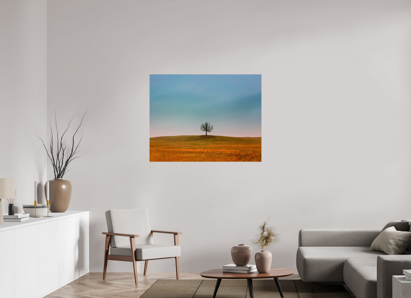 44.8 x 35″, Photo Print On Fuji Crystal DP II Tree Outside of Baldwin