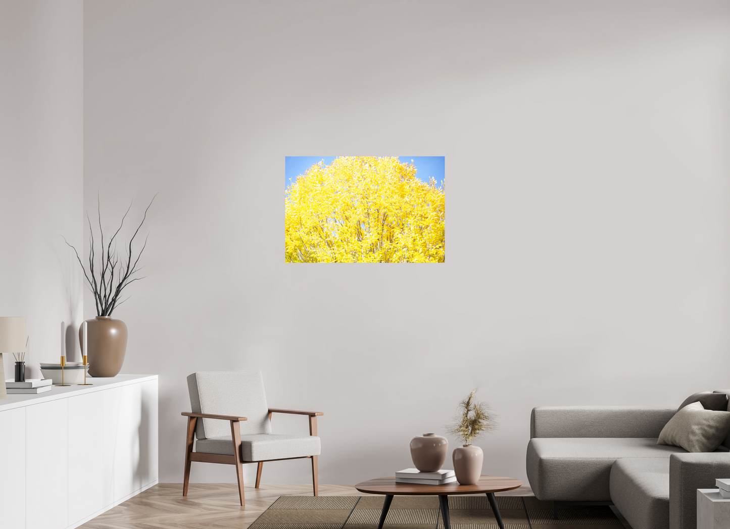 36 x 24″, Photo Print On Fuji Crystal DP II Spring Yellow Tree