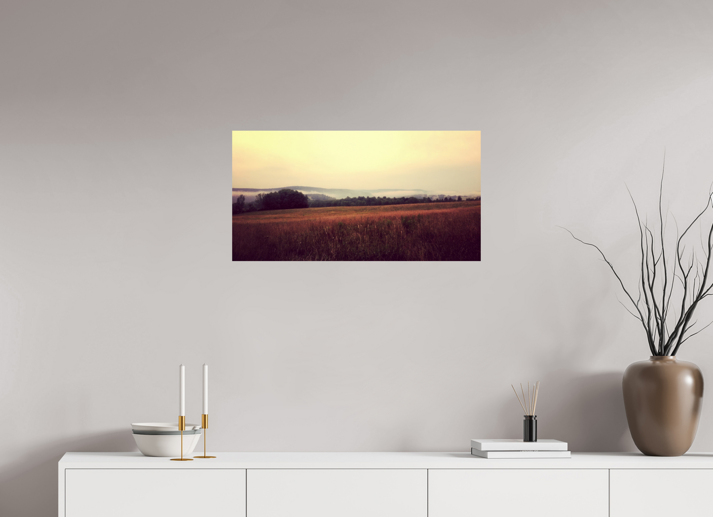 30.5 x 16″, Photo Print On Fuji Crystal DP II Morning Meadow