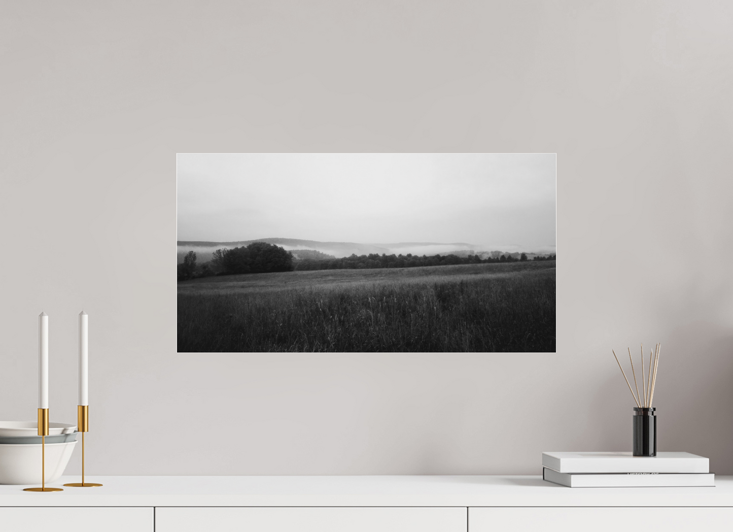 22.9 x 12″, matte paper Morning Meadow