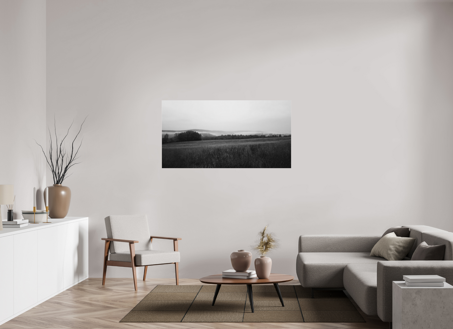 59.1 x 31″, matte paper Morning Meadow