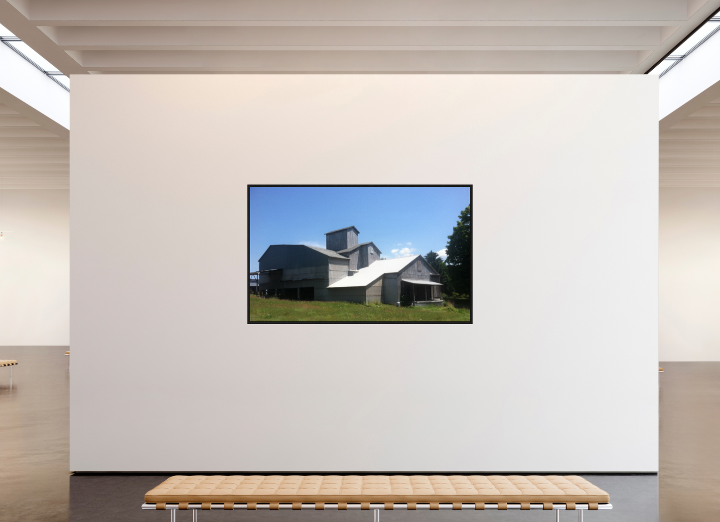77 x 47″, Floater Frame Mills Architect