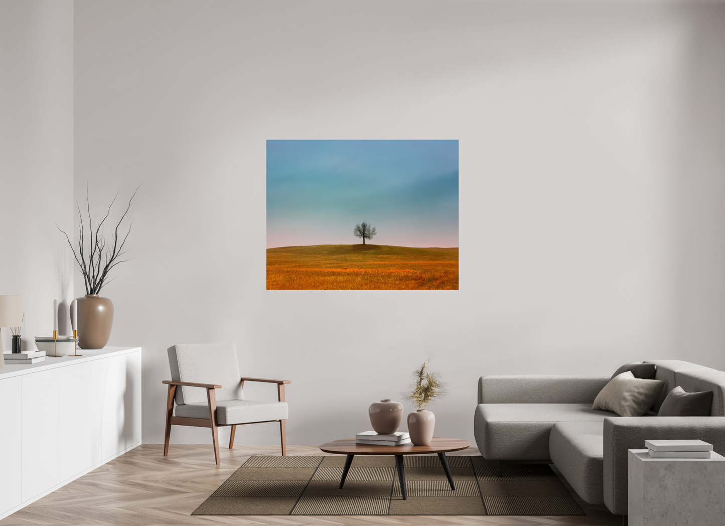 55 x 43″, Photo Print On Fuji Crystal DP II Tree Outside of Baldwin