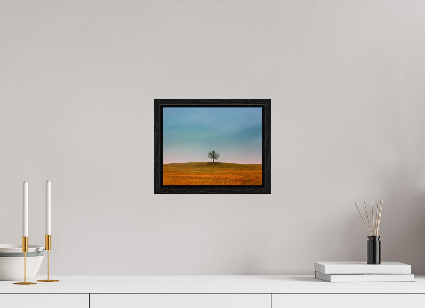10.2 x 8″, Floater Frame Tree Outside of Baldwin