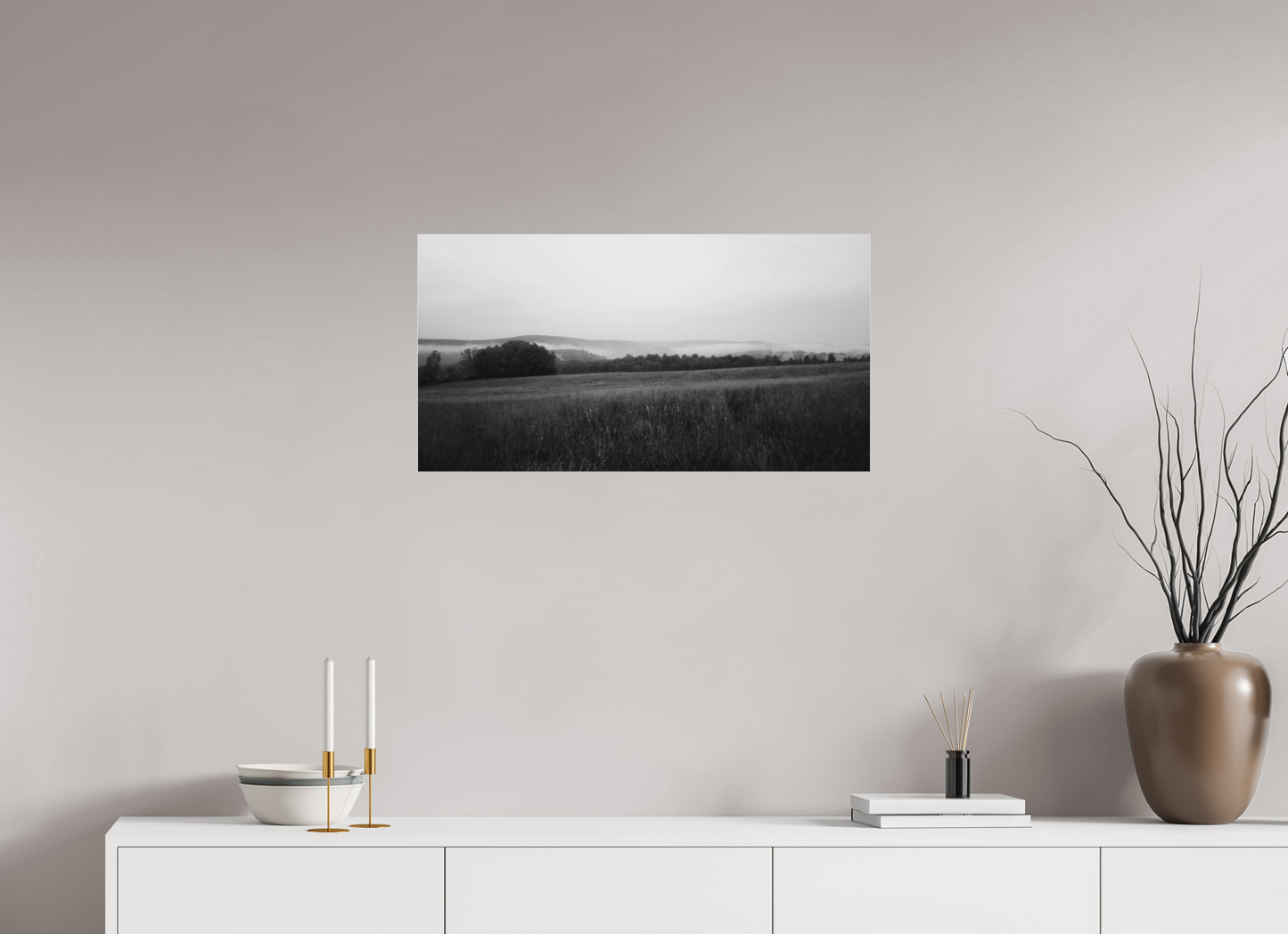30.5 x 16″, matte paper Morning Meadow